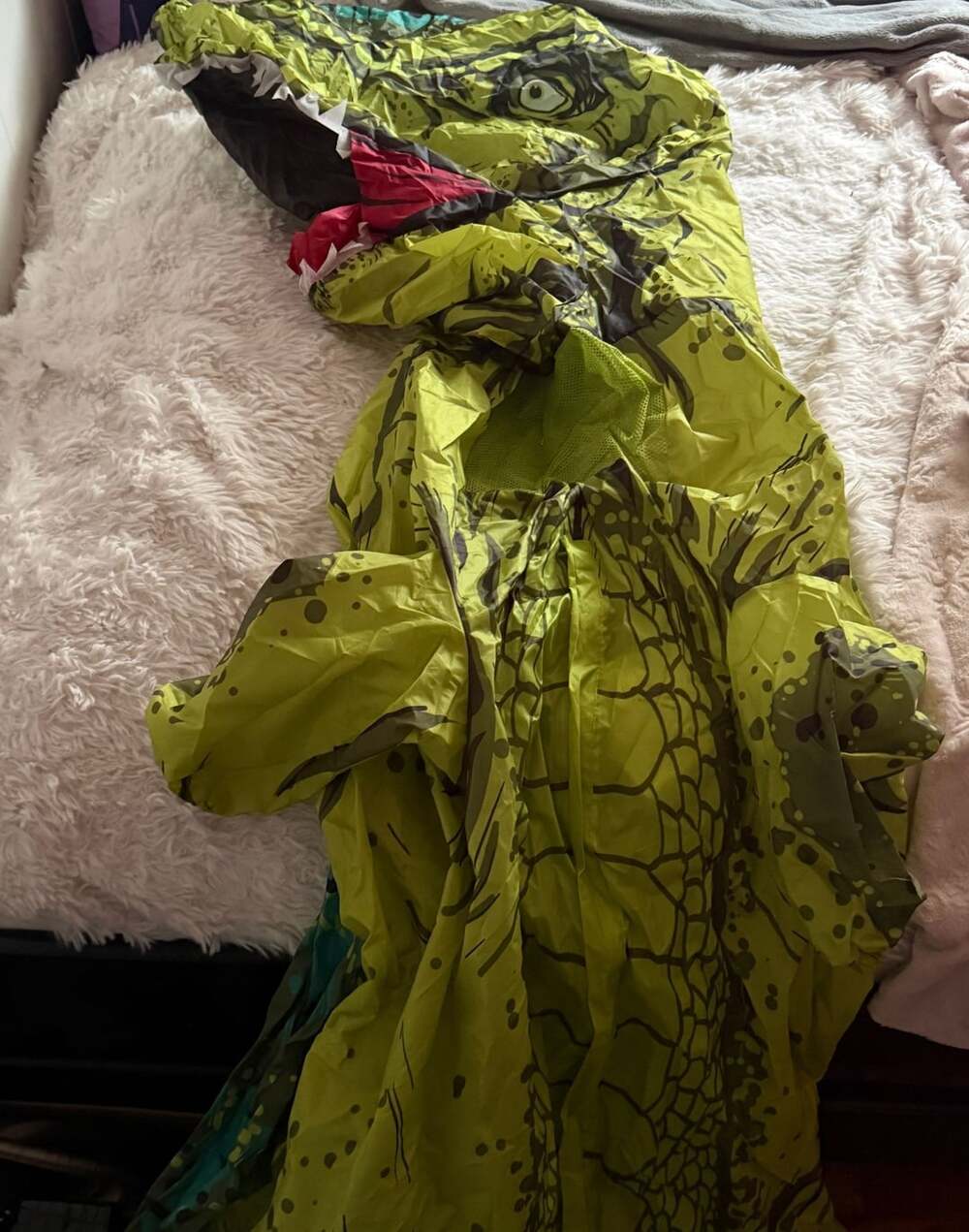Inflatable Dinosaur Costume Green T-Rex Adult Blow Up Outfit